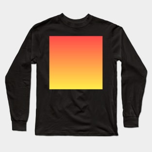 Orange-yellow fiery ombre gradient Long Sleeve T-Shirt